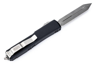 Microtech 223-10AP Ultratech Spartan Black Handle Apocalyptic Blade - NORTH RIVER OUTDOORS