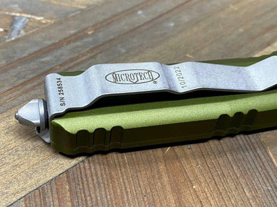 Microtech 223-10APOD Ultratech Spartan OD Green Handle Apocalyptic Blade - NORTH RIVER OUTDOORS