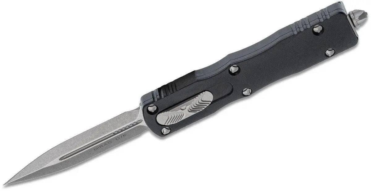 Microtech 225-10 Dirac OTF 2.92" Stonewashed Double Edge Dagger Blade (USA) - NORTH RIVER OUTDOORS