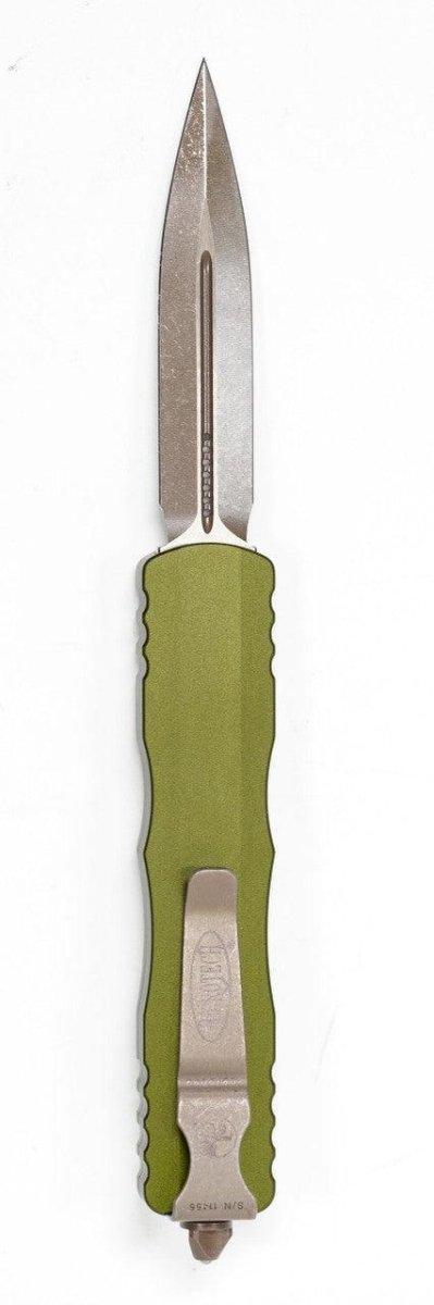 Microtech 225-10OD Dirac OTF 2.92" Stonewashed Double Edge Blade OD (USA) - NORTH RIVER OUTDOORS
