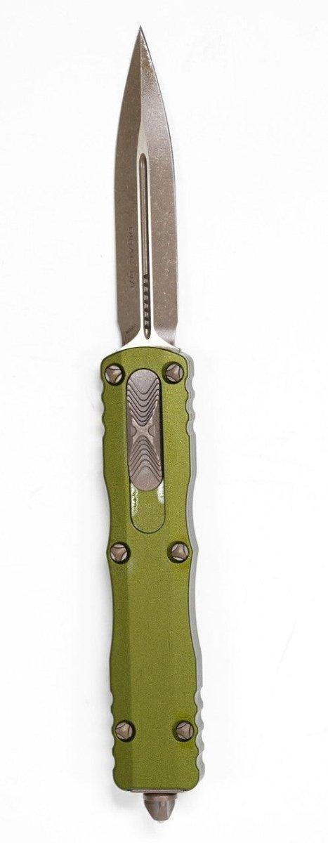 Microtech 225-10OD Dirac OTF 2.92" Stonewashed Double Edge Blade OD (USA) - NORTH RIVER OUTDOORS