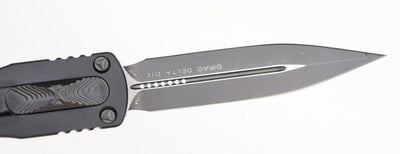 Microtech 227-1 DLCT Dirac Delta Black DLC Double Edge Dagger (USA) - NORTH RIVER OUTDOORS