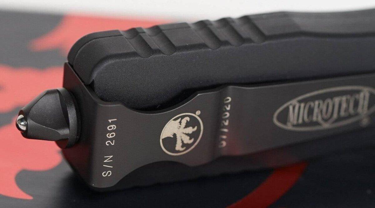 Microtech 227-1 DLCT Dirac Delta Black DLC Double Edge Dagger (USA) - NORTH RIVER OUTDOORS