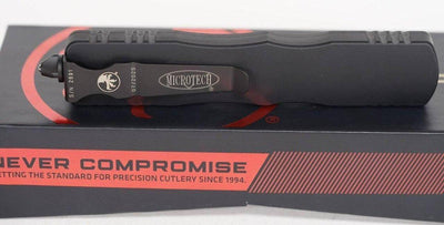 Microtech 227-1 DLCT Dirac Delta Black DLC Double Edge Dagger (USA) - NORTH RIVER OUTDOORS