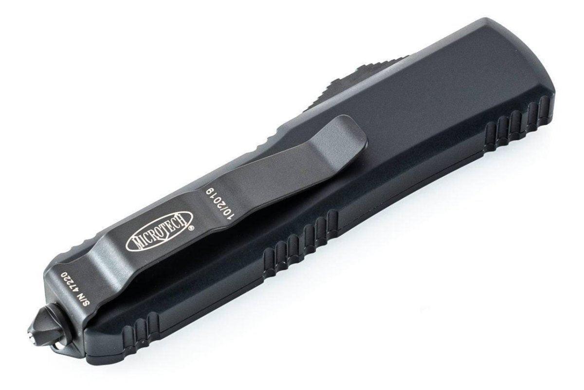 Microtech 230-1T UTX-85 Spartan Black Handle Black Blade - NORTH RIVER OUTDOORS