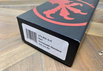 Microtech 231-10 RD UTX-85 S/E Stonewash Red Handle Blade (USA) - NORTH RIVER OUTDOORS