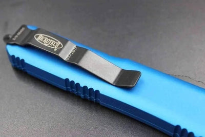 Microtech 231-1BL UTX-85 S/E Blue Handle Black Blade - NORTH RIVER OUTDOORS