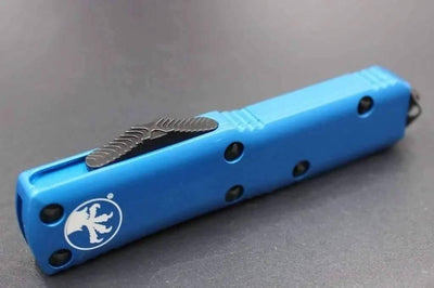 Microtech 231-1BL UTX-85 S/E Blue Handle Black Blade - NORTH RIVER OUTDOORS
