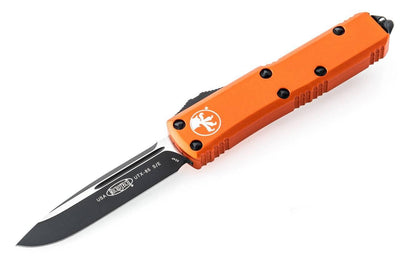Microtech 231-1OR UTX-85 S/E Auto Knife Orange Handle Black Blade - NORTH RIVER OUTDOORS