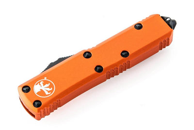 Microtech 231-1OR UTX-85 S/E Auto Knife Orange Handle Black Blade - NORTH RIVER OUTDOORS