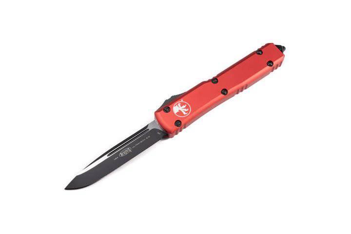 Microtech 231-1RD UTX-85 Auto OTF Knife 3" Red Handles (USA) - NORTH RIVER OUTDOORS