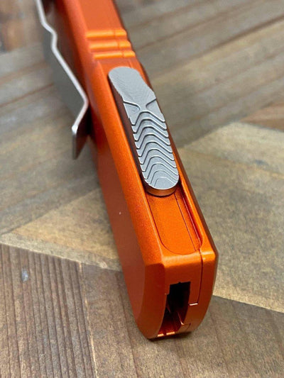 Microtech 232-12 OR UTX-85 D/E Orange Handle Full Serrated Blade (USA) - NORTH RIVER OUTDOORS