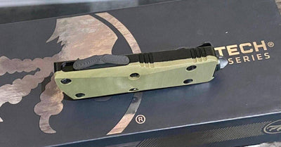 Microtech 238-1GTODS Troodon Mini 1.99" D/E SS OD GREEN G10 OTF Auto Knife - NORTH RIVER OUTDOORS