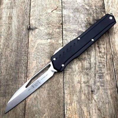 Microtech 241M-10 Cypher MK7 S/E Black Handle - Stonewash - NORTH RIVER OUTDOORS