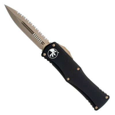 Microtech 702-15 Hera OTF Auto Knife 3.125" Bronze Full Serrated D/E - NORTH RIVER OUTDOORS