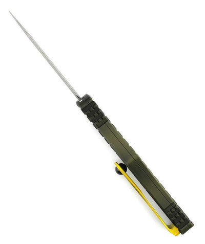 Microtech 703-12APFRGS Signature Hera OTF Auto Knife 3.125" Apoc Drop Point Grenade Green Frag - NORTH RIVER OUTDOORS