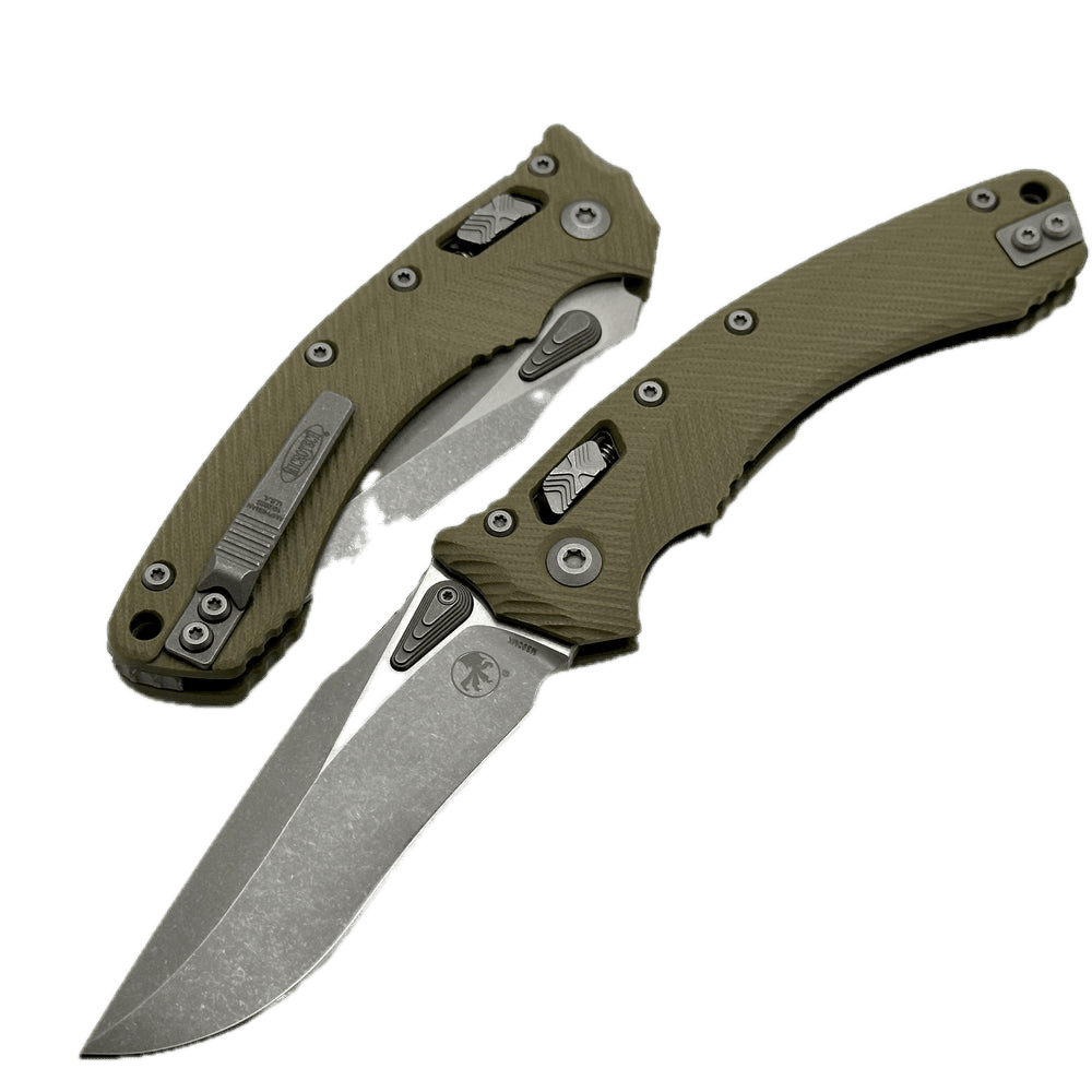 Microtech Amphibian RAM LOK OD Green Fluted G-10 Apocalyptic M390MK 137RL-10APFLGTOD - NORTH RIVER OUTDOORS