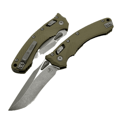 Microtech Amphibian RAM LOK OD Green Fluted G-10 Apocalyptic M390MK 137RL-10APFLGTOD - NORTH RIVER OUTDOORS