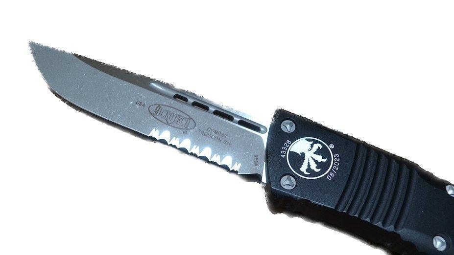 Microtech Combat Troodon 143-11AP S/E Apocalyptic Partial Serrated - NORTH RIVER OUTDOORS