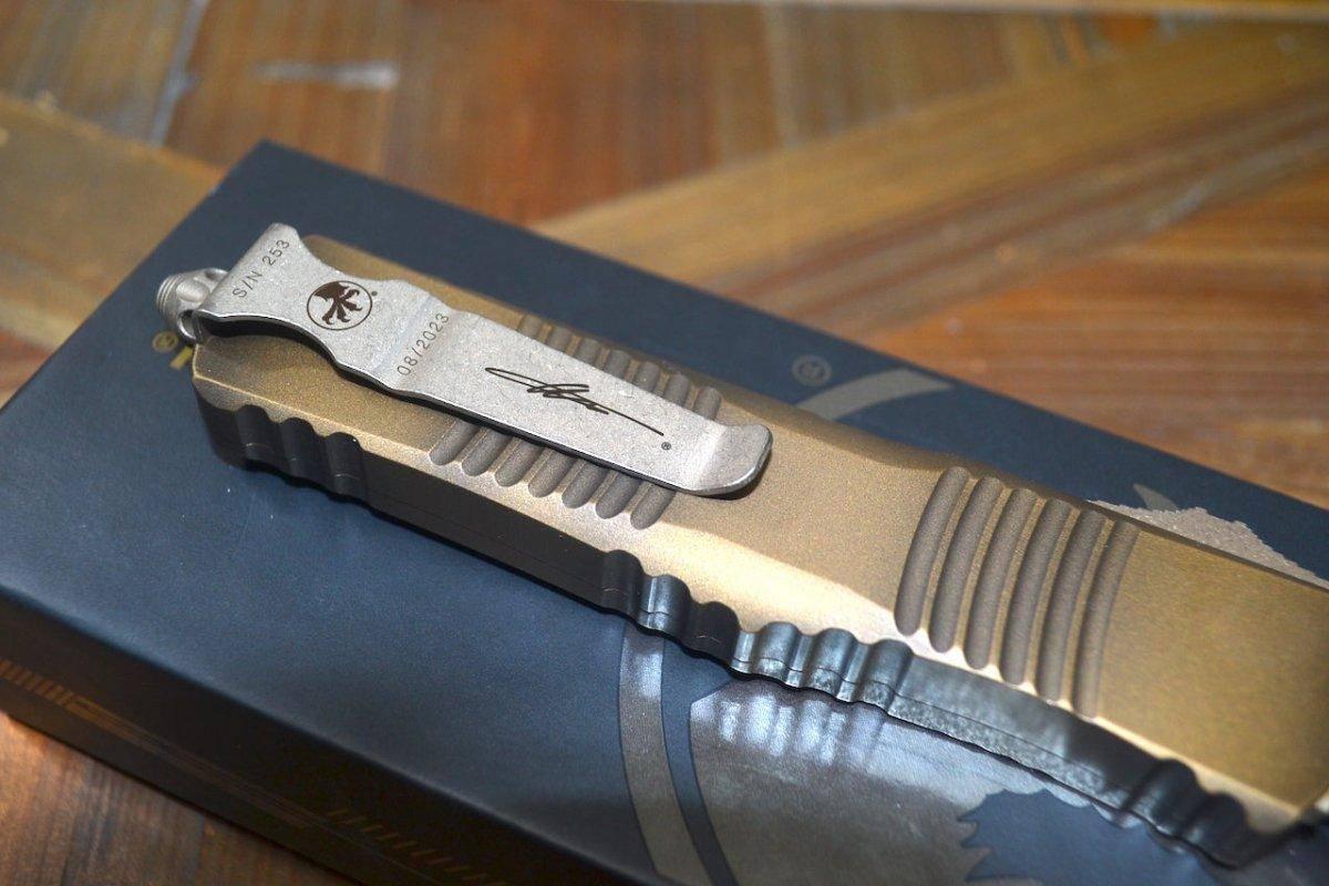 Microtech Combat Troodon 143-13APABS S/E Bronze Apocalyptic Signature Series - NORTH RIVER OUTDOORS