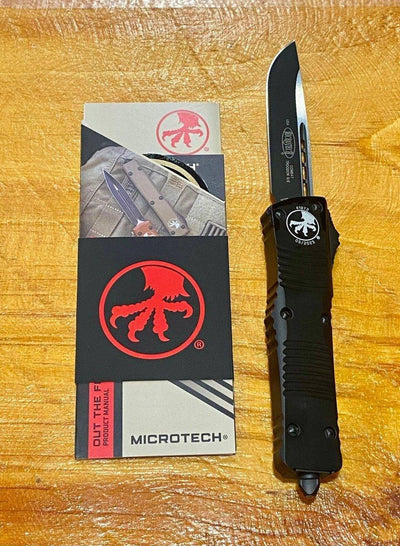 Microtech Combat Troodon 143-1T Tactical Single Edge Black Handle - NORTH RIVER OUTDOORS