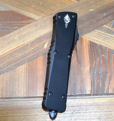 Microtech Combat Troodon 219RS-1TS Smooth Hellhound Razor Black W/ Ringed Hardware - NORTH RIVER OUTDOORS