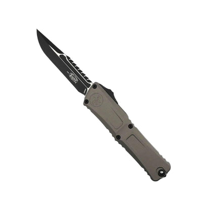 Microtech Combat Troodon Interceptor Gen III Natural Grey w/ Black Blade 1217-1NCS - NORTH RIVER OUTDOORS