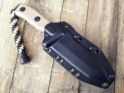 Microtech Currahee Tanto Knife Fixed (4.5" Tan Plain) - NORTH RIVER OUTDOORS