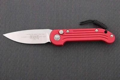 Microtech LUDT Automatic Knife Red (3.4" Black) 135-1RD - NORTH RIVER OUTDOORS