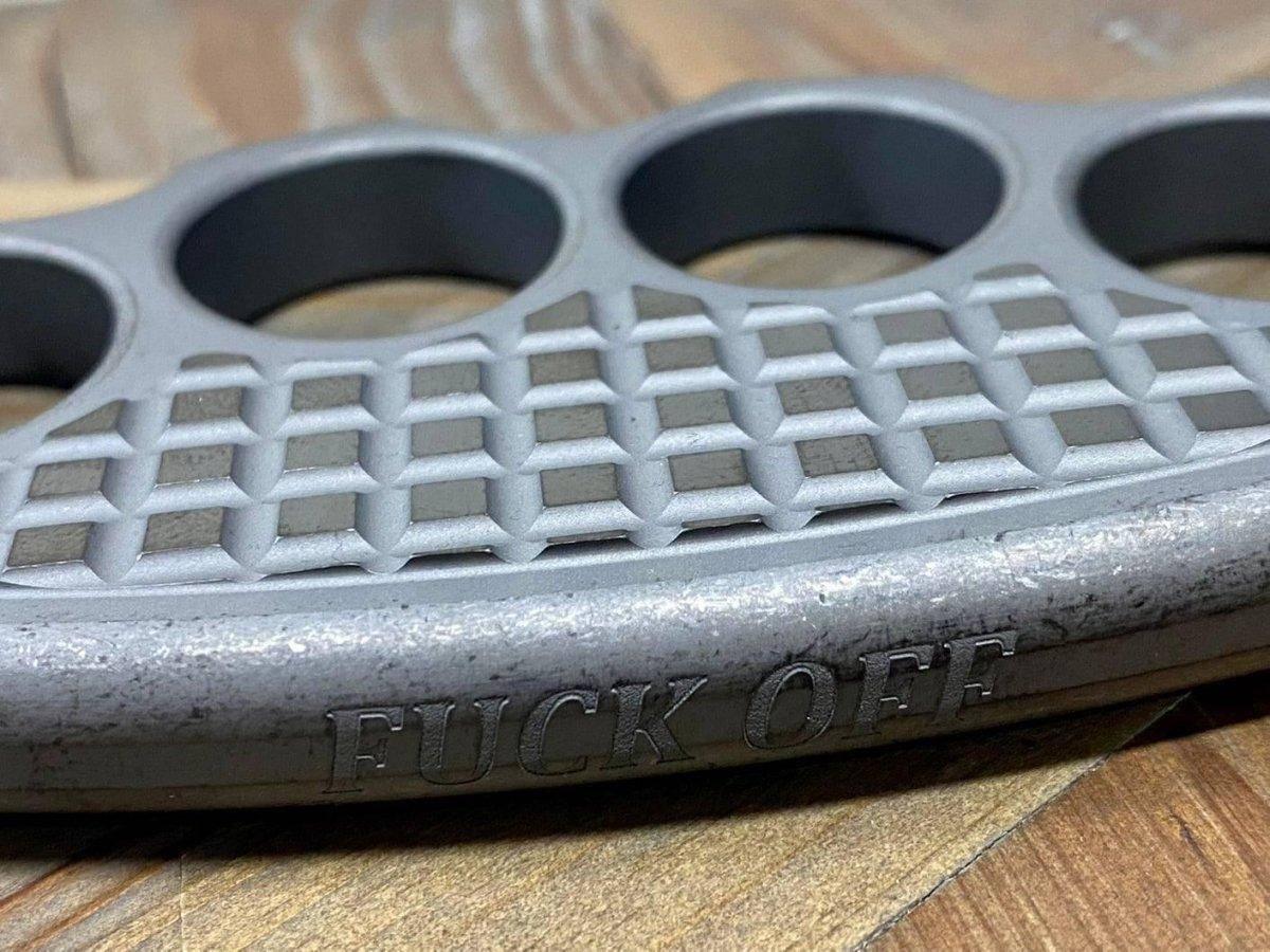 Microtech Marfione Custom Titanium Hand Tank 4-Hole Paperweight - NORTH RIVER OUTDOORS