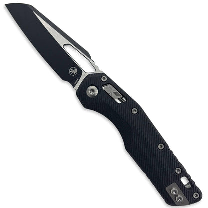 Microtech MSI RAM-LOK Black G10 Two Tone Manual Knife M390MK 210-1FLGTBK - NORTH RIVER OUTDOORS