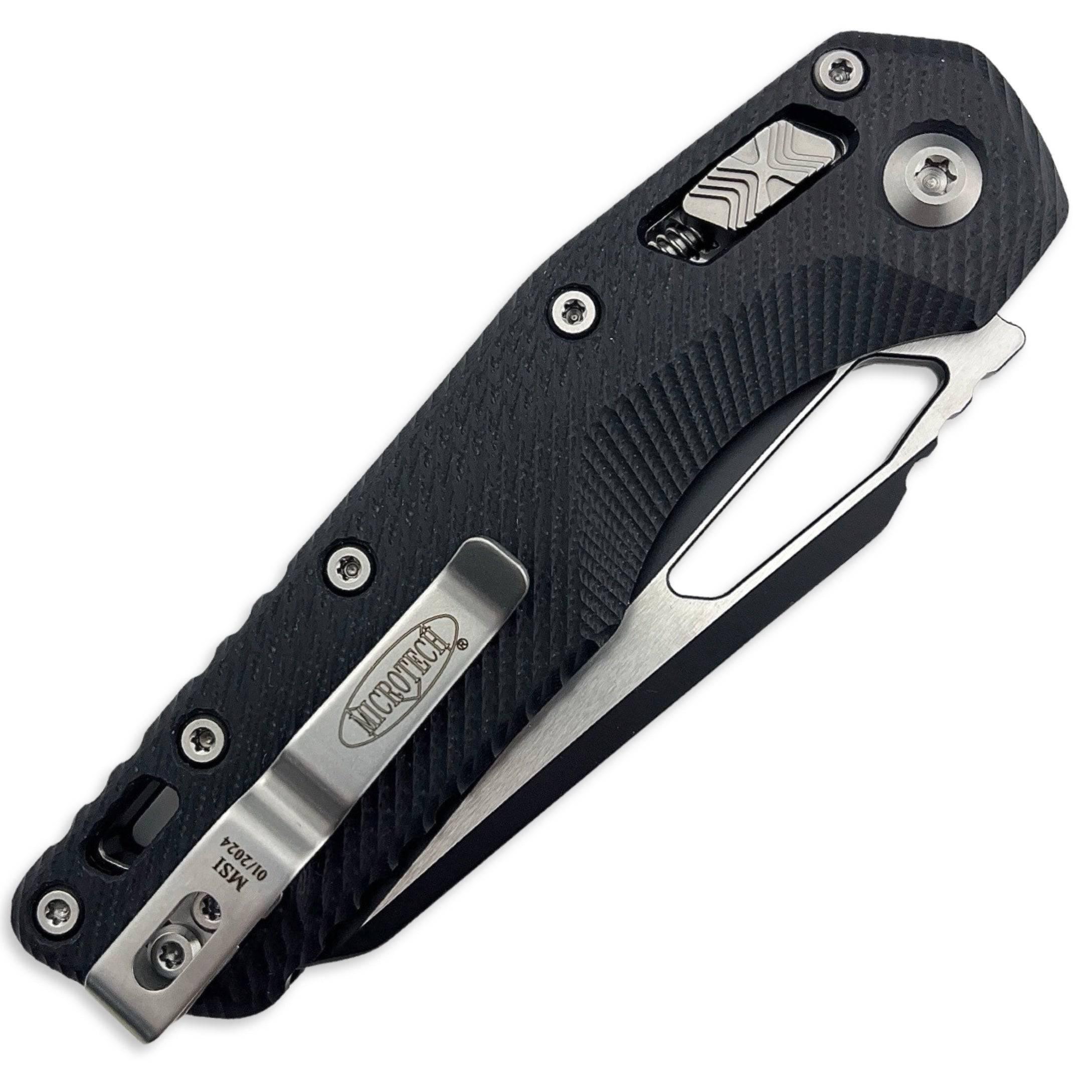 Microtech MSI RAM-LOK Black G10 Two Tone Manual Knife M390MK 210-1FLGTBK - NORTH RIVER OUTDOORS