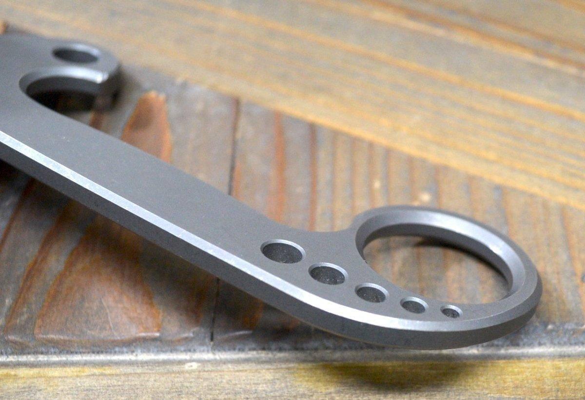 Microtech T-Bot Tactical Impact Device Stonewash Titanium - NORTH RIVER OUTDOORS