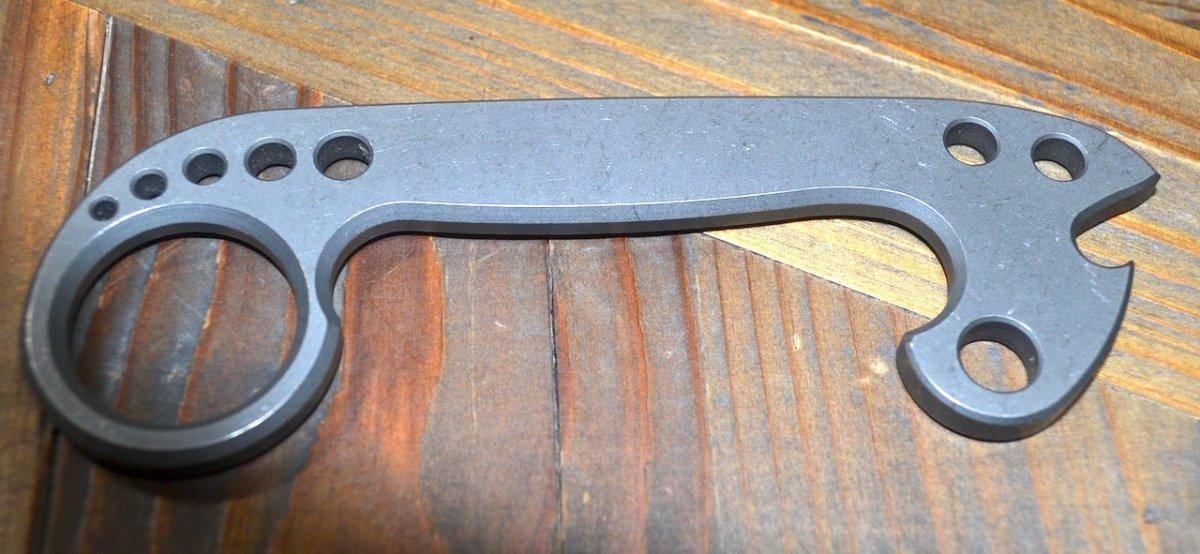 Microtech T-Bot Tactical Impact Device Stonewash Titanium - NORTH RIVER OUTDOORS