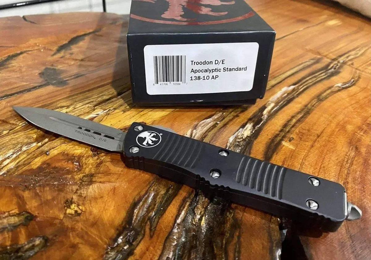 Microtech Troodon D/E OTF Automatic Knife (3" Apocalyptic) 138-10AP - NORTH RIVER OUTDOORS