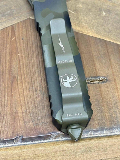 Microtech Ultratech Bayonet Olive Camo P/S 120-2OCS - NORTH RIVER OUTDOORS