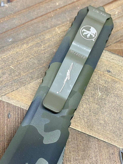 Microtech Ultratech Bayonet Olive Camo P/S 120-2OCS - NORTH RIVER OUTDOORS