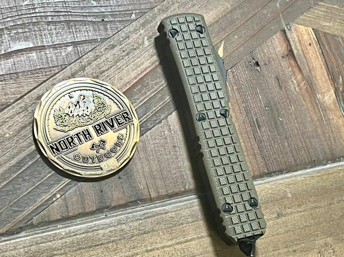 Microtech Ultratech S/E Partial Serrated OD Green Frag G-10 Tactical Signature Series 121-2FRGTODS - NORTH RIVER OUTDOORS