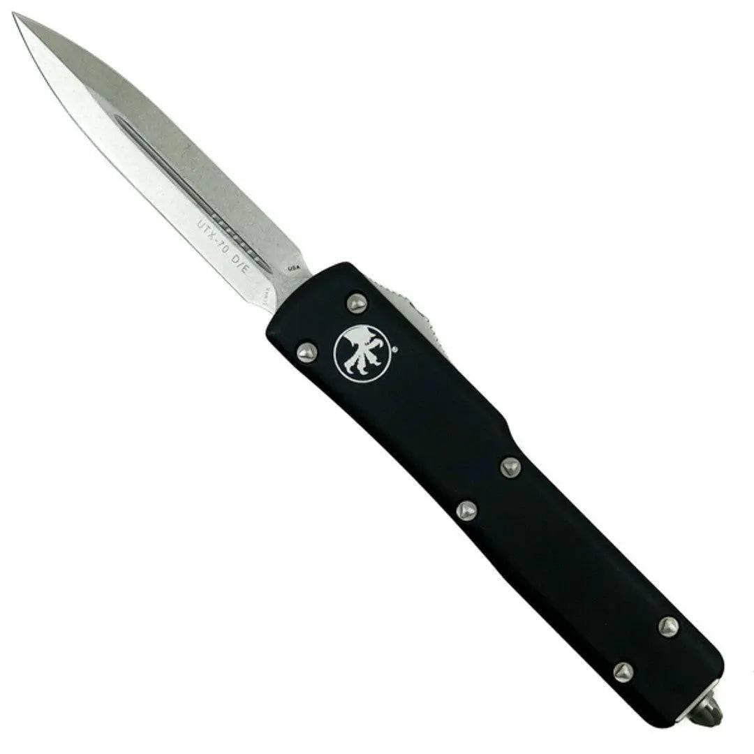 Microtech UTX-70 147-10 Stonewash D/E OTF Auto Knife (USA) - NORTH RIVER OUTDOORS