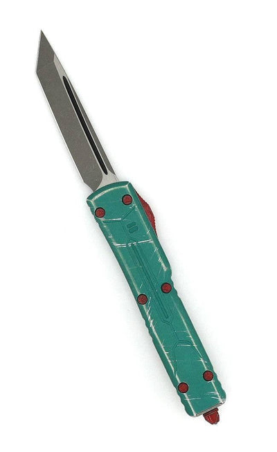 Microtech UTX-70 149-10BH Tanto T/E Bounty Hunter Stonewash OTF Auto Knife (USA) - NORTH RIVER OUTDOORS
