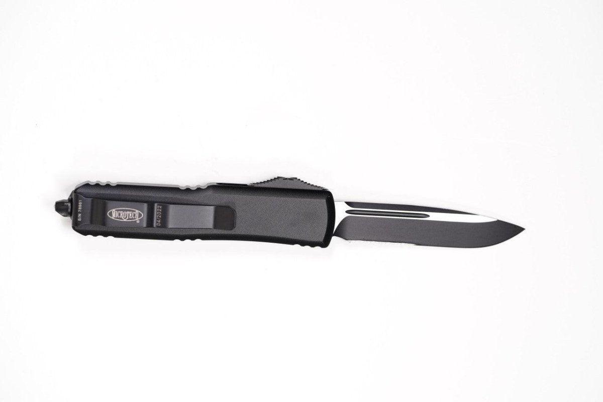 Microtech UTX-85 231-2T Tactical Auto Knife 3" Partial Serration Black - NORTH RIVER OUTDOORS