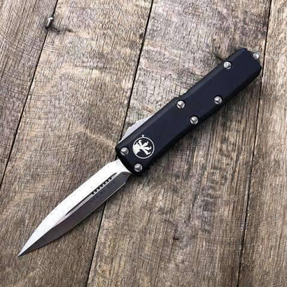 Microtech UTX-85 232-10 D/E OTF Auto Knife (3.125" Stonewash) (USA) - NORTH RIVER OUTDOORS