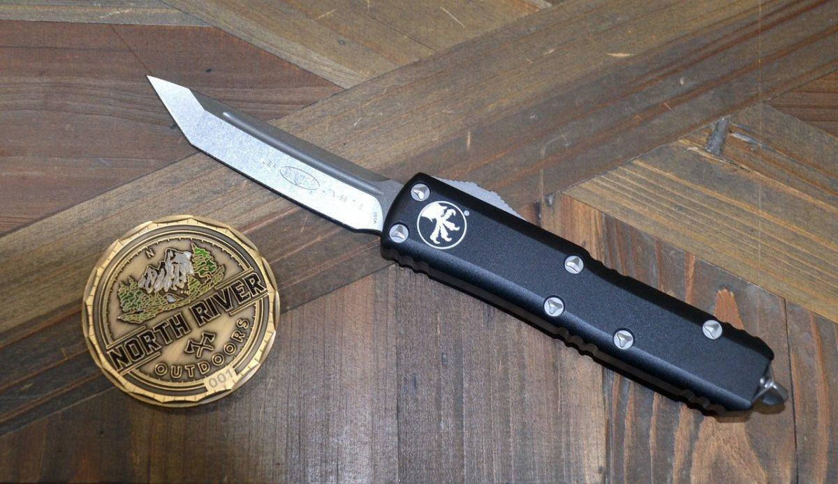 Microtech UTX-85 233-10 T/E Stonewash Standard - NORTH RIVER OUTDOORS
