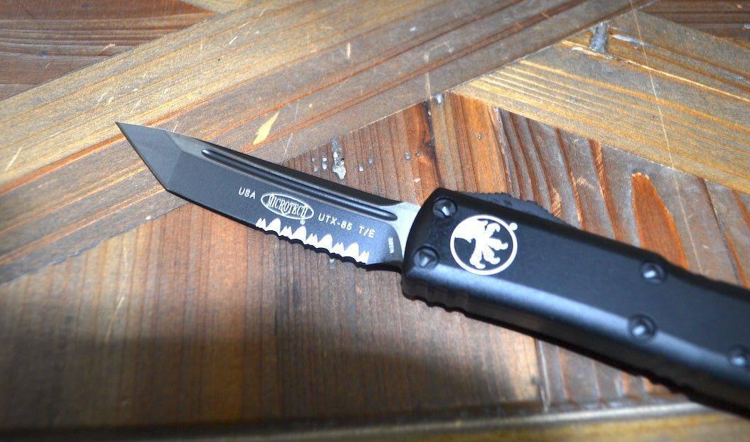 Microtech UTX-85 233-2T T/E Black Tactical P/S - NORTH RIVER OUTDOORS