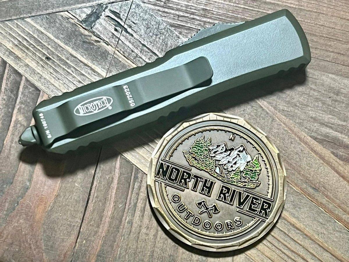Microtech UTX-85 D/E Cerakote OD Green Standard 232-1COD - NORTH RIVER OUTDOORS