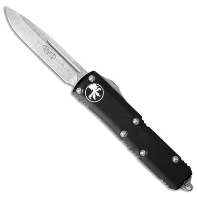 Microtech UTX-85 S/E Black Handle Stonewashed Blade 231-10 - NORTH RIVER OUTDOORS