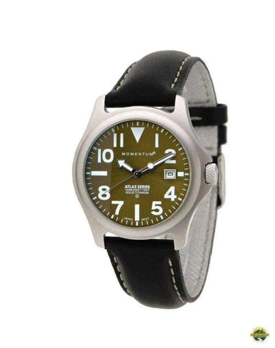 Momentum Atlas 38 Leather Watch - NORTH RIVER OUTDOORS