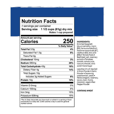 Classic Spaghetti with Meat Sauce Survival & Emergency Food #10 Can - NORTH RIVER OUTDOORS