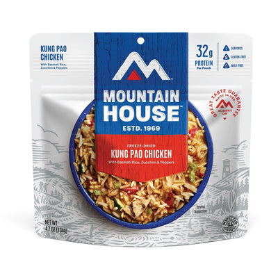 Mountain House Kung Pao Chicken Hiking, Survival & Emergency Food (Pouch) - NORTH RIVER OUTDOORS