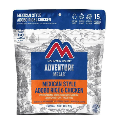 Mountain House Mexican Style Adobo Rice & Chicken Hiking, Survival & Emergency Food (Pouch) - NORTH RIVER OUTDOORS